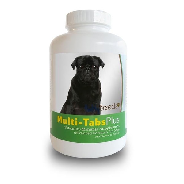 Healthy Breeds Healthy Breeds 840235140641 Pug Multi-Tabs Vitamin Plus Chewable Tablets; 180 Count 840235140641 - main